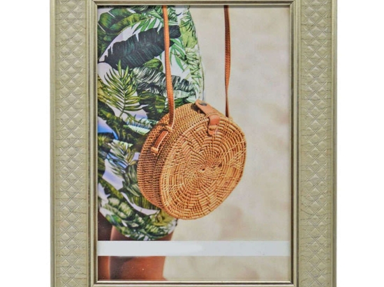 Κορνίζα Πλεκτή 78966-8 20x25cm Gold Ankor Πλαστικό