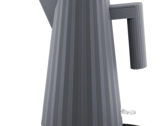 Βραστήρας Ηλεκτρικός Plissé MDL06 G 1,7Lt 2400W 21x16x29cm Grey Alessi Πολυρεσίνη