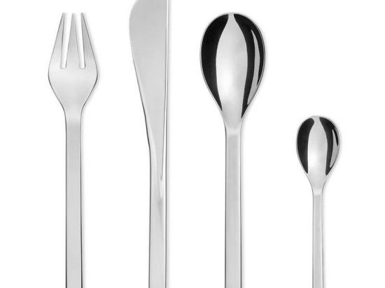 Μαχαιροπίρουνα Colombina FM06S24 Σετ 24Τμχ. Ανοξ. Ατσάλι Silver με Δώρο 2 Δαχτυλίδια Πετσέτας Alessi 24 τμχ Ανοξείδωτο Ατσάλι
