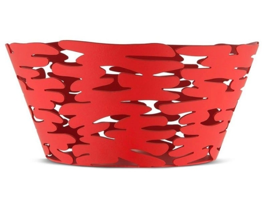 Φρουτιέρα - Ψωμιέρα Barket BM10/18 R Φ18x6,5cm Μεταλλική Red Alessi Μέταλλο
