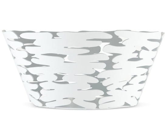 Φρουτιέρα - Ψωμιέρα Barket BM10/21 W Φ21x10cm Μεταλλική White Alessi Ανοξείδωτο Ατσάλι