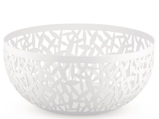 Φρουτιέρα Cactus MSA04/21 W Φ21x9,5cm Μεταλλική White Alessi Μέταλλο