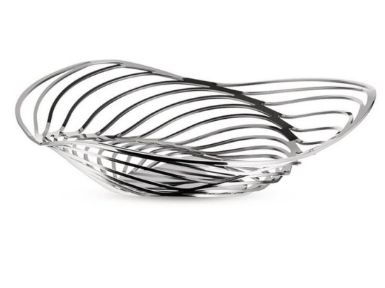 Φρουτιέρα Trinity ACO02 Φ26x7cm Από Ανοξείδωτο Ατσάλι Silver Alessi Μέταλλο