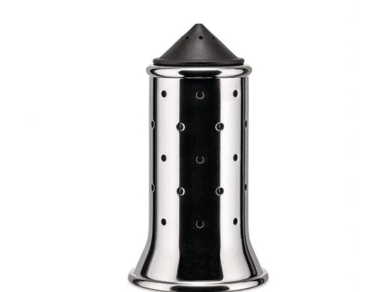 Αλατιέρα MGSAL B Φ6,3x11,3cm Silver-Black Alessi Ανοξείδωτο Ατσάλι