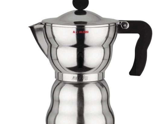 Καφετιέρα Espresso Moka AAM33/3 150ml Silver-Black Alessi Αλουμίνιο