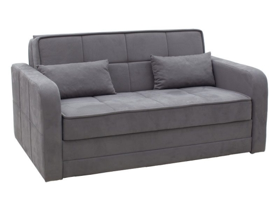 Καναπές κρεβάτι 2 θέσιος Diamont pakoworld ύφασμα γκρι 169x105x85εκ