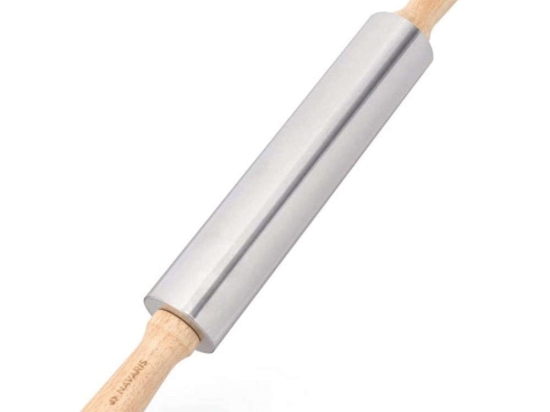 Πλάστης 52018.01 5x24,5/9cm Inox-Natural Navaris Ατσάλι,Ξύλο