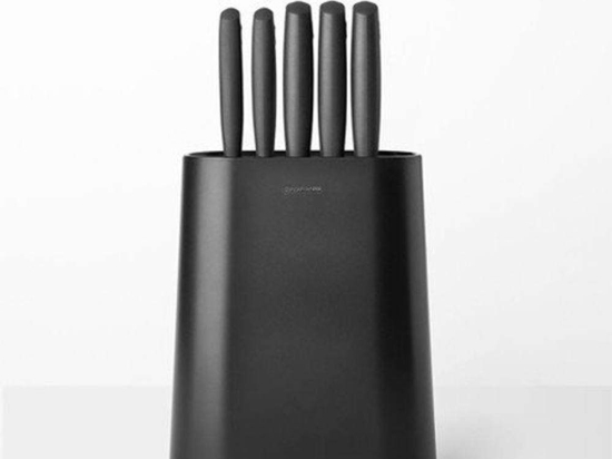 Μαχαίρια Σε Βάση Tasty (Σετ 6Τμχ) 081.1230/61 Anthracite Brabantia Ανοξείδωτο Ατσάλι