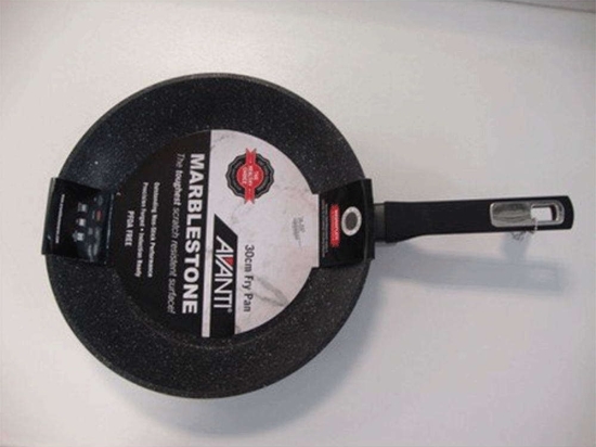Τηγάνι Αντικολλητικό Marblestone 30003967 Φ30cm Black 30cm Αλουμίνιο
