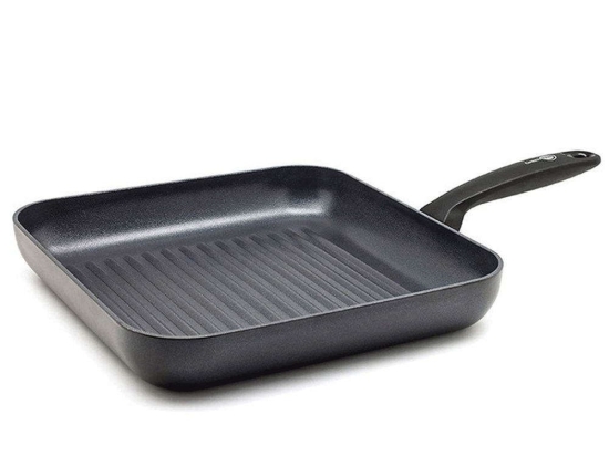 Τηγάνι Γκριλιέρα Androrra CC001537-001 Φ28cm Black Green Pan 28cm Ανοξείδωτο Ατσάλι