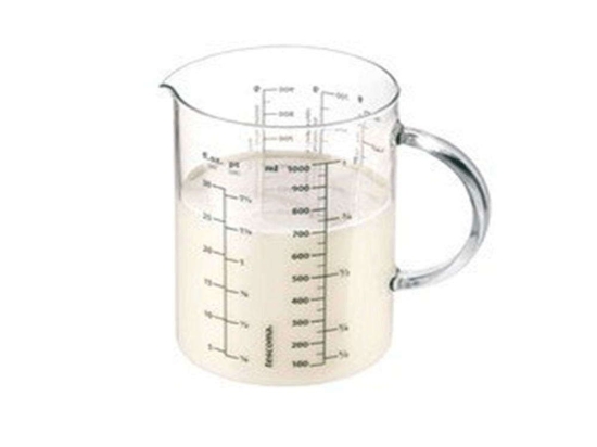 Μεζούρα Δοσομετρητής Delicia 630434 1L Silver-Clear Tescoma Γυαλί