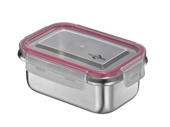 Φαγητοδοχείο 1001652800 500ml-10,5x15,5x6cm Από Ανοξείδωτο Ατσάλι Silver Kuchenprofi Ανοξείδωτο Ατσάλι