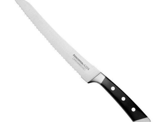 Μαχαίρι Ψωμιού Azza 884536 22cm Black-Silver Tescoma Ανοξείδωτο Ατσάλι