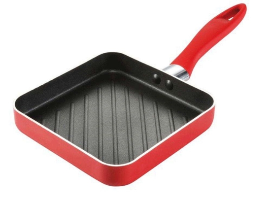 Τηγάνι Γκριλιέρα Presto 594004 14x14cm Red Tescoma 14 cm Αλουμίνιο