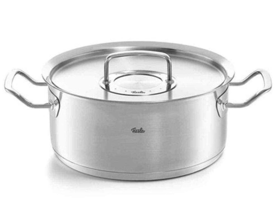 Κατσαρόλα Βαθιά Original Profi 084-138-24-000/0 24cm Inox Fissler 24cm Ανοξείδωτο Ατσάλι