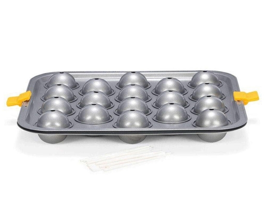 Φόρμα Αντικολλητική Για 18 Cake Pops 22103644 32x29cm Silver Patisee Ατσάλι