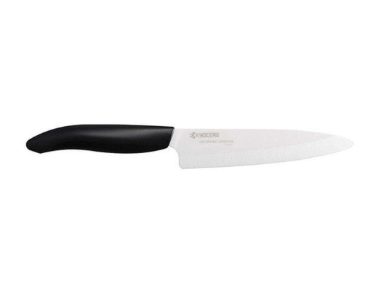 Μαχαίρι Γενικής Χρήσης FK-130WH 13cm Silver-Black Kyocera Κεραμικό