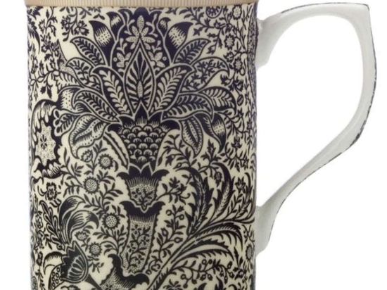 Κούπα Black Seaweed William Morris DX0863 300ml Multi Casa Domani Πορσελάνη