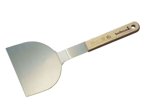 Σπάτουλα Μαγειρικής Bbq 223.0200.055 30cm Natural-Silver Barbecook Ατσάλι,Ξύλο