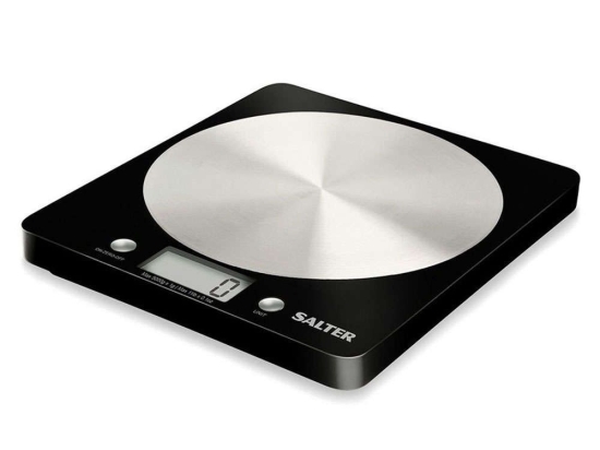 Ζυγαριά Κουζίνας Ηλεκτρονική 1036BKSSDR 5kg Silver-Black Salter Ανοξείδωτο Ατσάλι