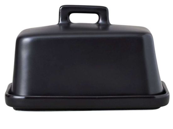 Βουτυριέρα Epicurious IA0101 16,5x11,5x8,5cm Black Maxwell&Williams Πορσελάνη