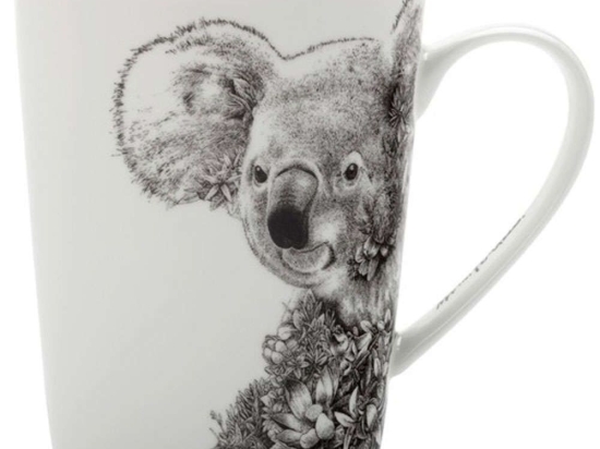 Κούπα Tall Koala Marini Ferlazzo DX0516 450ml Black-White Maxwell & Williams Πορσελάνη