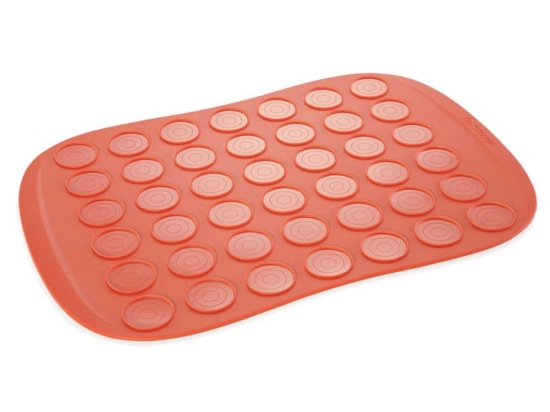 Φόρμα Σιλικόνης 42 Θέσεων Macarons Delicia Siliconprime 629426 27x39cm Red Tescoma Σιλικόνη