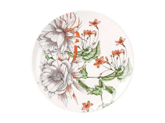 Πιάτο Φαγητού The Black Pen Night Garden Flower II0088 Φ27,5cm Multi Maxwell Williams Πορσελάνη