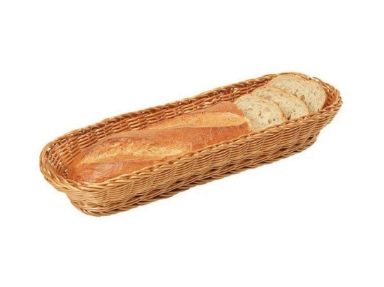 Ψωμιέρα Οβάλ 17848 41x16x7cm Natural Kesper Πλαστικό