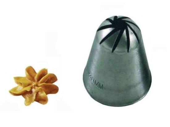 Μύτη Μεγάλη Για Κορνέ Λουλούδι 43.345.99.0000 Inox Silikomart Ανοξείδωτο Ατσάλι