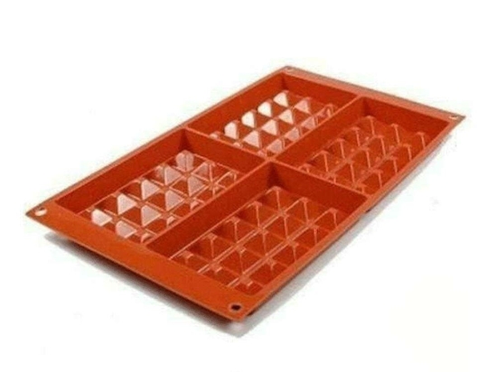 Φόρμα Σιλικόνης Για 4 Βάφλες Waffel Classic 26.155.00.0065 Terracotta Silikomart Σιλικόνη