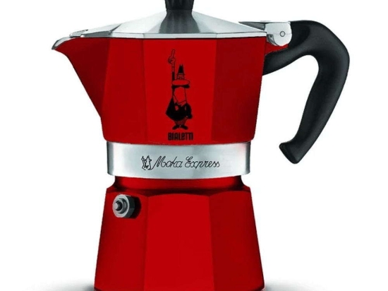 Καφετιέρα-Μπρίκι Espresso Moka Express 209.0004942 3cups Red Bialetti Αλουμίνιο