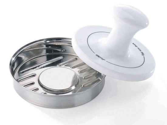 Πρέσα Για Μπιφτέκι Spark 15410 Φ13,5cm White-Silver Gefu Ατσάλι,Πορσελάνη