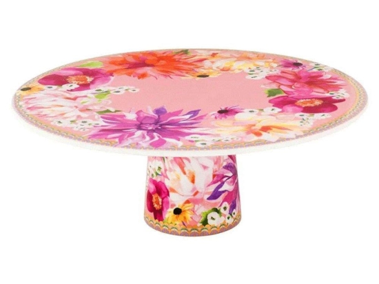 Πιατέλα Με Πόδι Teas & C's Dahlia Daze HV0364 28cm Pink-Multi Maxwell Williams Πορσελάνη