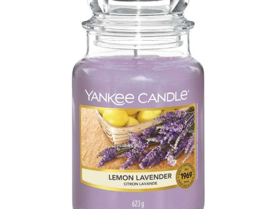 Κερί Αρωματικό Σε Βάζο Lemon Lavender 1073481 Large Lilac Yankee Candle Κερί