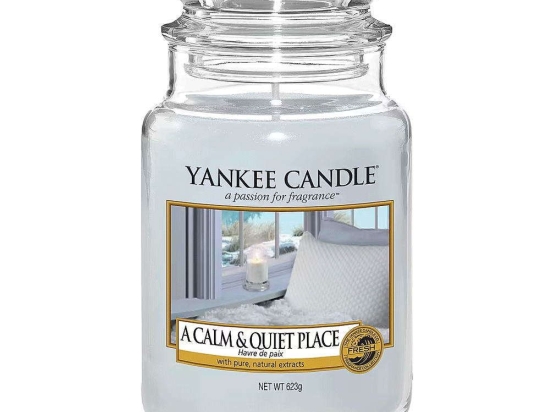 Κερί Αρωματικό Σε Βάζο A Calm & Quiet place 1577119Ε Large Light Blue Yankee Candle Κερί