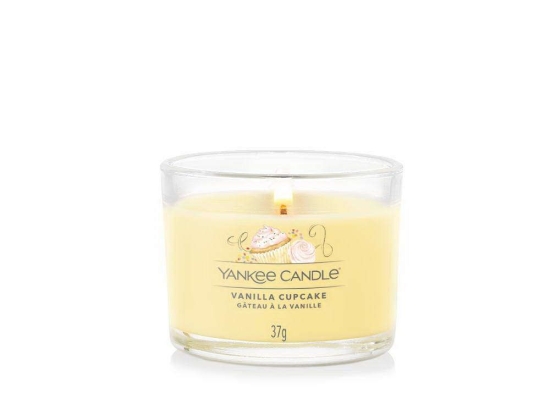 Κερί Αρωματικό Σε Βάζο Votive Signature Vanilla Cupcake 1686387E 5,4x4,4cm Vanilla Yankee Candle Κερί