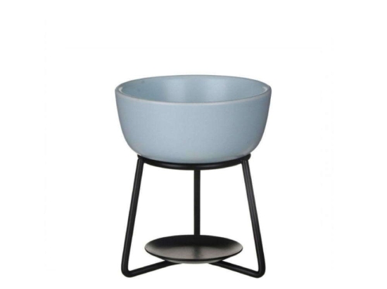 Συσκευή Καύσης Spa Blue 1663050E 12x10cm Light Blue Yankee Candle Μέταλλο, Κεραμικό