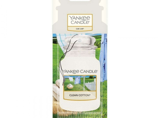 Αρωματικό Αυτοκινήτου Clean Cotton 1020639 6,9x8,1cm Multi Yankee Candle