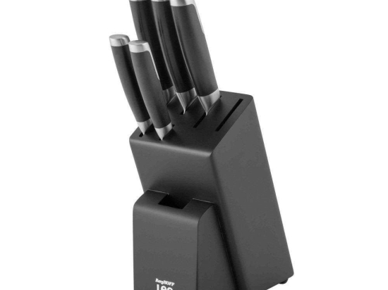 Μαχαίρια Σε Βάση Graphite (Σετ 6Τμχ) 3950358 Black BergHOFF Ατσάλι,Abs