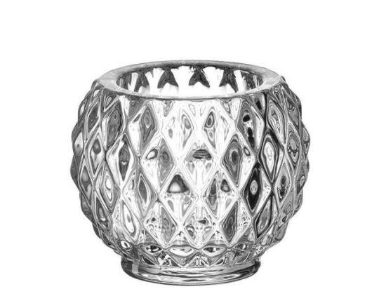 Κηροπήγιο-Ρεσώ Poesia 018643L 5cm Clear Leonardo Γυαλί