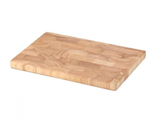 Επιφάνεια Κοπής Wooden Rubberwood 04015000 26x18x1,5cm Natural Continenta Ξύλο