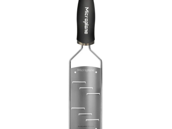 Τρίφτης Gourmet Large Shaver 45006E 31,2cm Inox-Black Microplane Ανοξείδωτο Ατσάλι