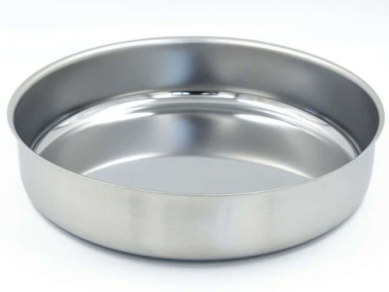 Ταψί Στρογγυλό 87.A28B 28cm Inox Ανοξείδωτο Ατσάλι