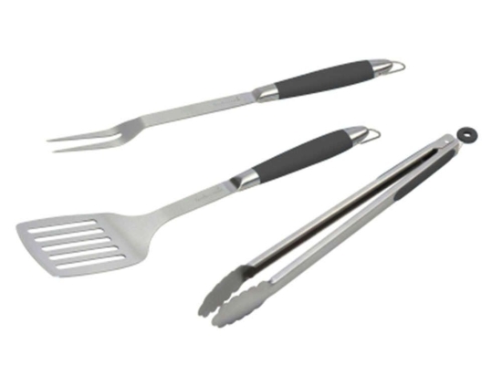 Εργαλεία Bbq (Σετ 3Τμχ) BC-ACC-7024 11x4,5x46cm Inox-Black Barbecook Ανοξείδωτο Ατσάλι