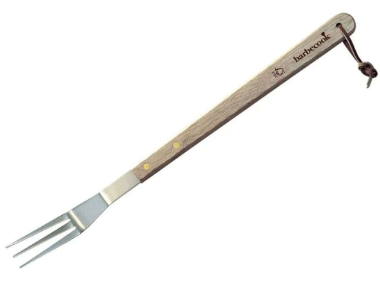 Πιρούνα 223.0209.055 46cm Natural-Inox Barbecook Ατσάλι,Ξύλο
