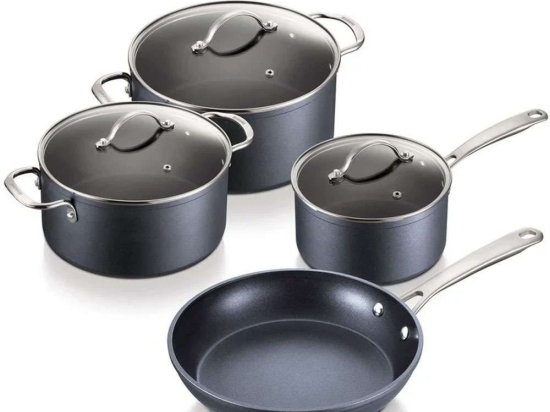 Σετ Μαγειρικών Σκευών Chrome (Σετ 4Τμχ) 30004795 Black Brabantia Αλουμίνιο