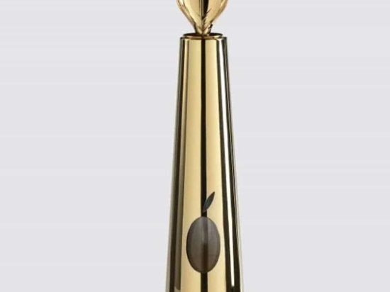 Δοχείο Λαδιού Olipac Zeus AOLMO03SC 5x5x24cm 125ml Gold Ατσάλι,Γυαλί
