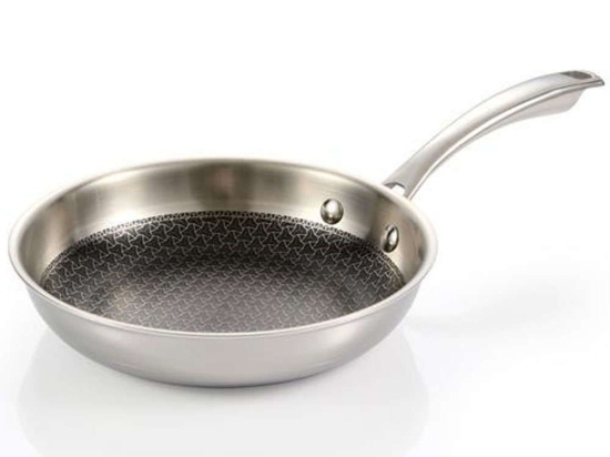 Τηγάνι Αντικολλητικό Steelcraft 780554 Φ24cm Inox Tescoma 24cm Ανοξείδωτο Ατσάλι