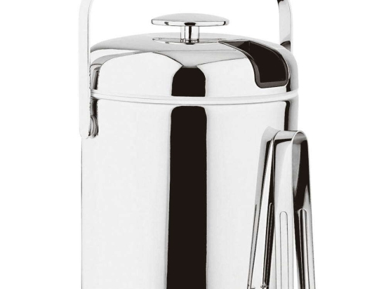 Παγοδοχείο Με Λαβίδα 41513-13 14x22cm 1,3Lt Inox Paderno Ανοξείδωτο Ατσάλι